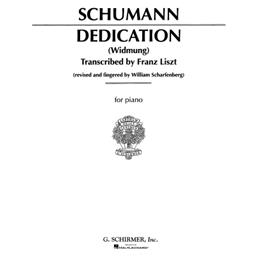 Piano Schumann Dedication (Widmung) Solo Piano