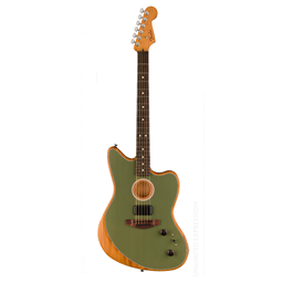 Fender Acoustasonic® Player Jazzmaster, Rosewood Fingerboard, Antique Olive`