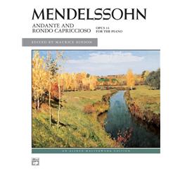 Piano Mendelssohn Adante And Rondo Capriccioso Opus 14