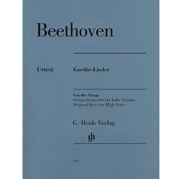 Vocals Beethoven Goethe Songs High