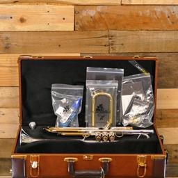 Carol Brass Mariachi Trumpet, w/ Brown Leather Case