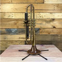 Taylor Trumpets Taylor Piranha Bb Trumpet Phosphor Bronze Bell Flare, Patina Lacquer