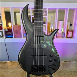 F Bass BN5: Pine Grey Metallic, Macassar Ebony Fingerboard