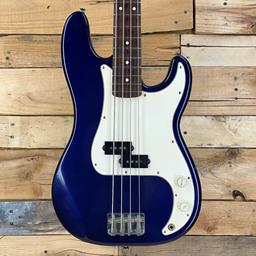 Used Fender Standard Precision Bass Midnight Blue 2000