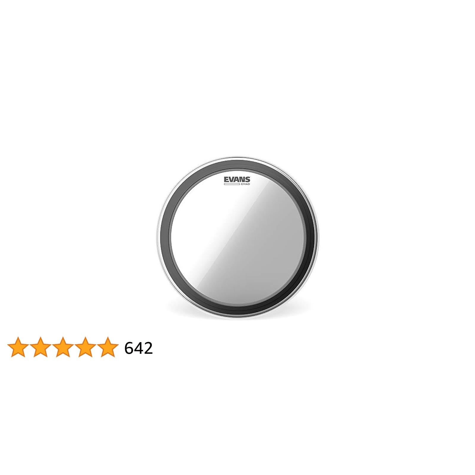 Evans EMAD Clear Bass Drum Head, 20 Inch