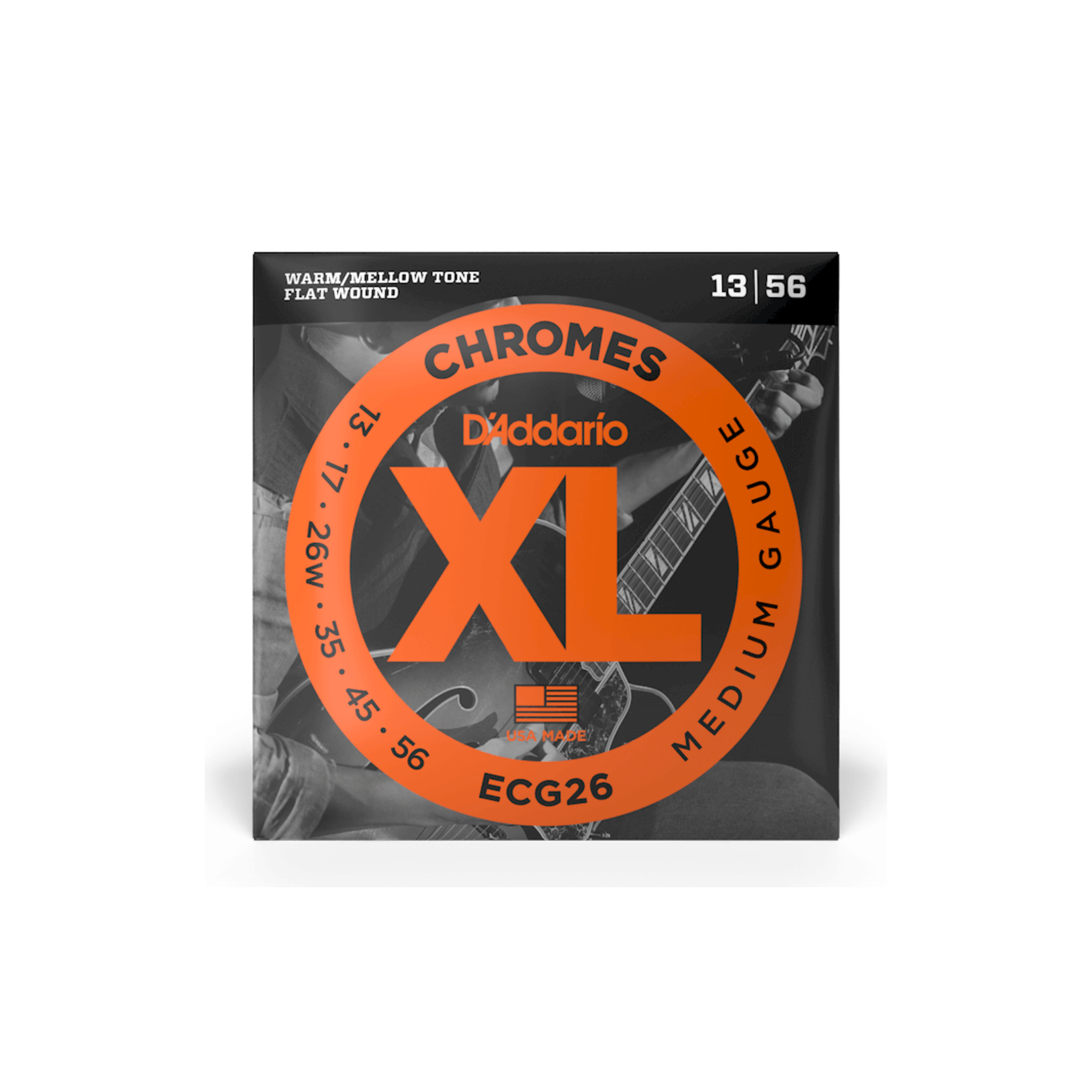 D'Addario 13-56 Medium, XL Chromes Electric Guitar Strings