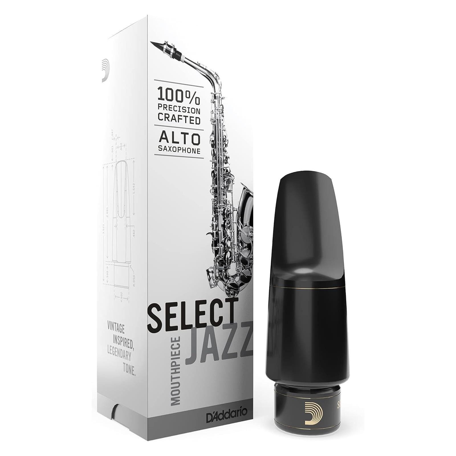 D'Addario Select Jazz Alto Saxophone Mouthpiece, D7M