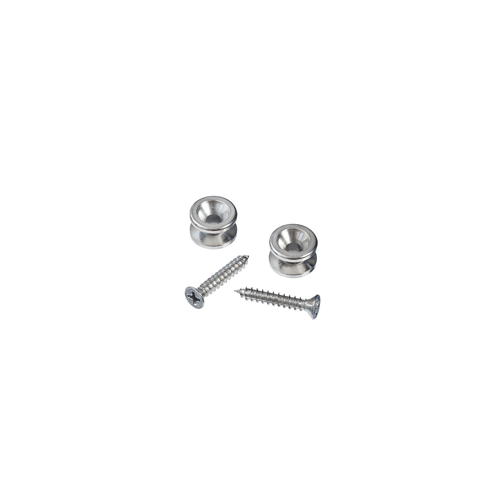 D'Addario Solid Brass End Pins - Chrome (Pair)