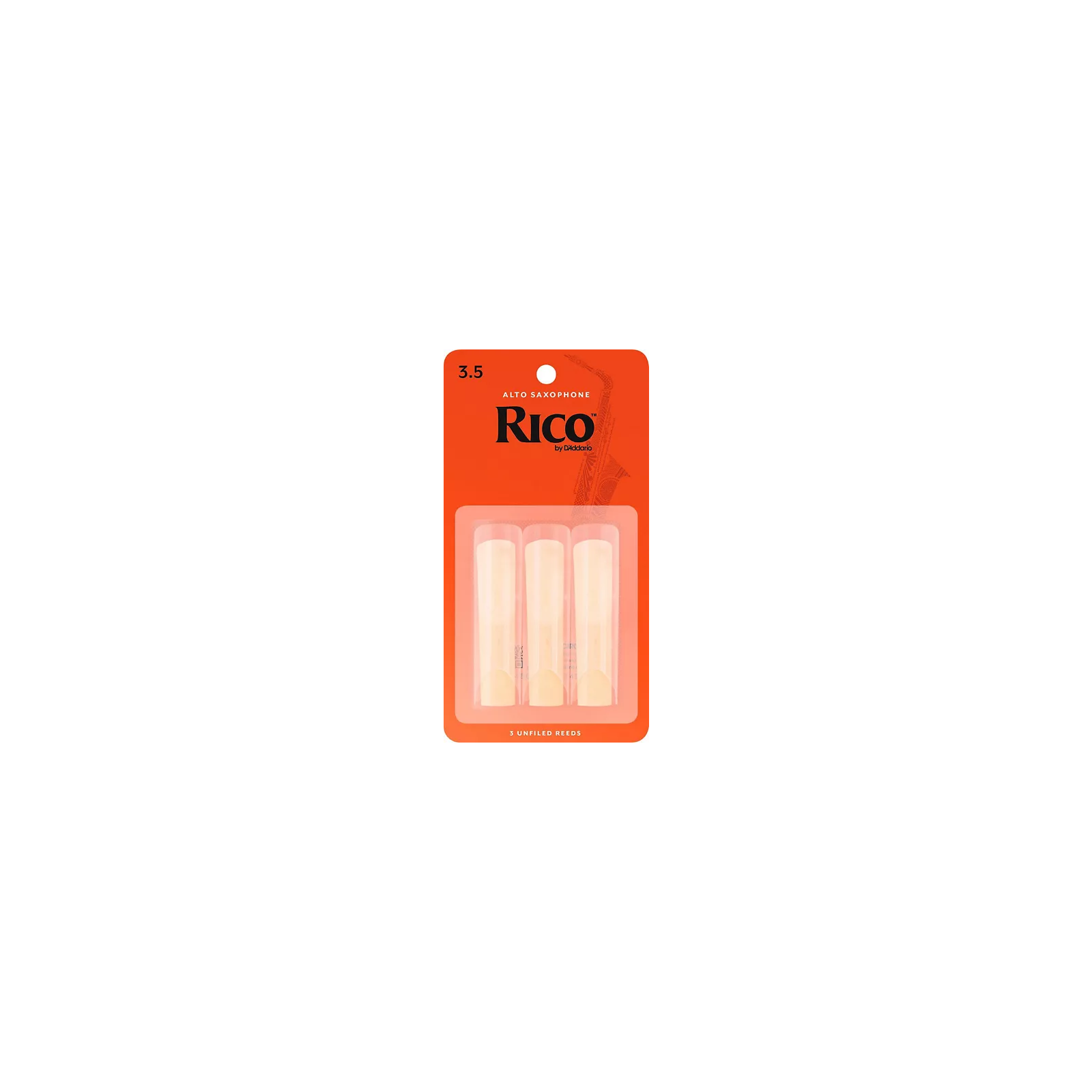 Rico Alto Sax Reeds, Strength 3.5, 3-pack