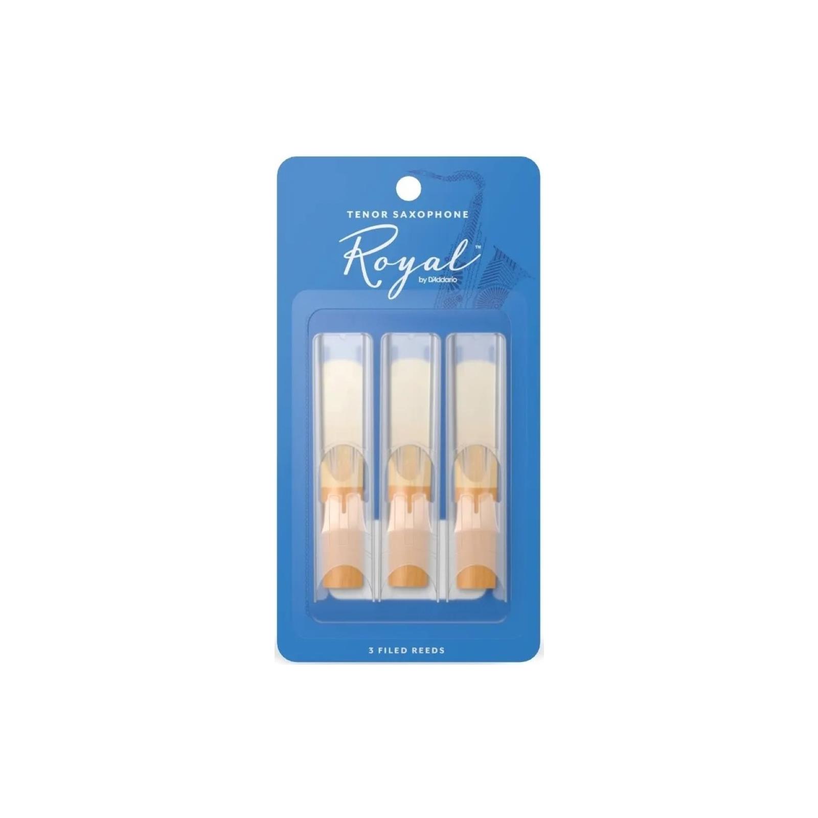 RICO ROYAL Tenor Sax Reeds, Strength 2.5, 3-pack