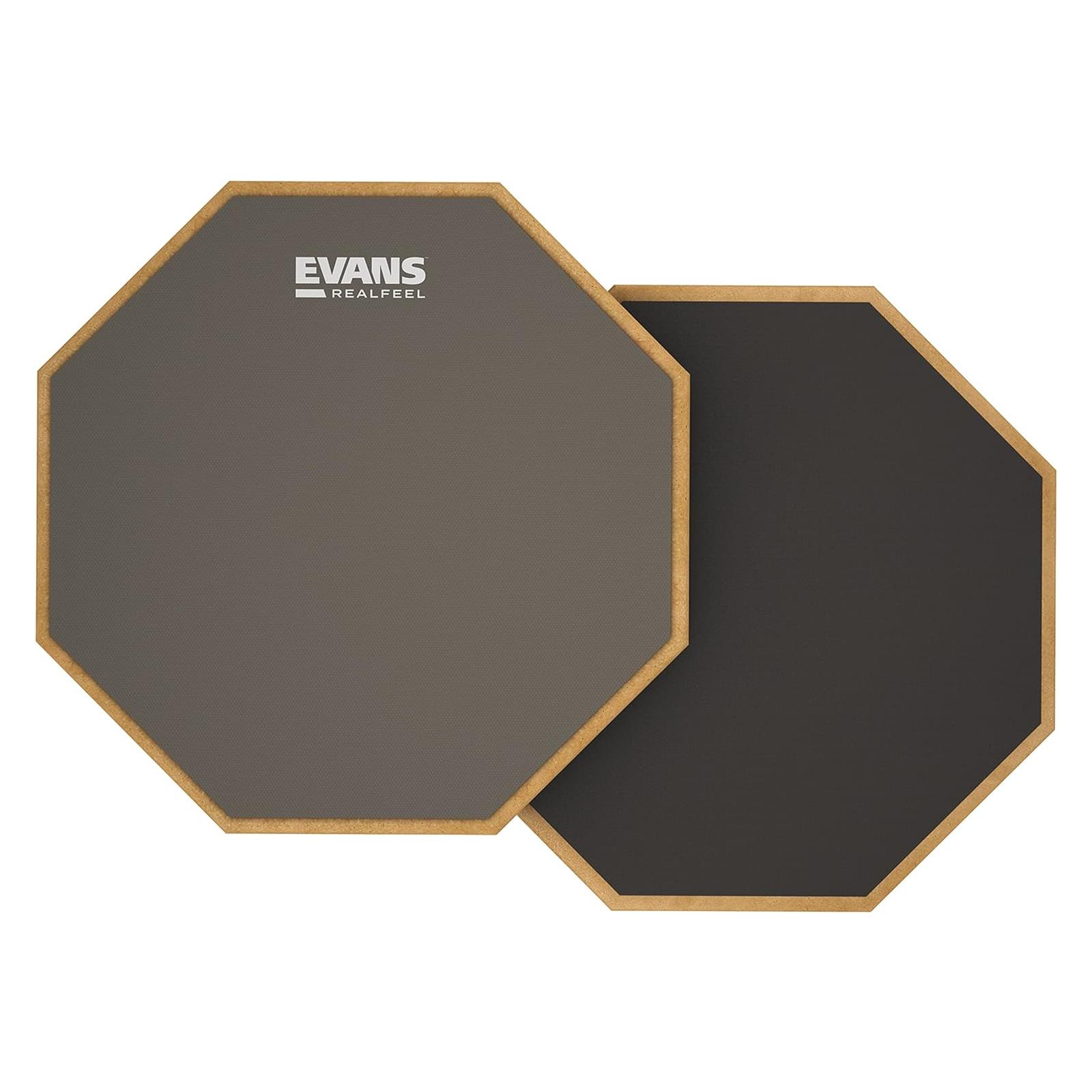 Evans RealFeel 2-Sided Practice Drum Pad, 12 Inch