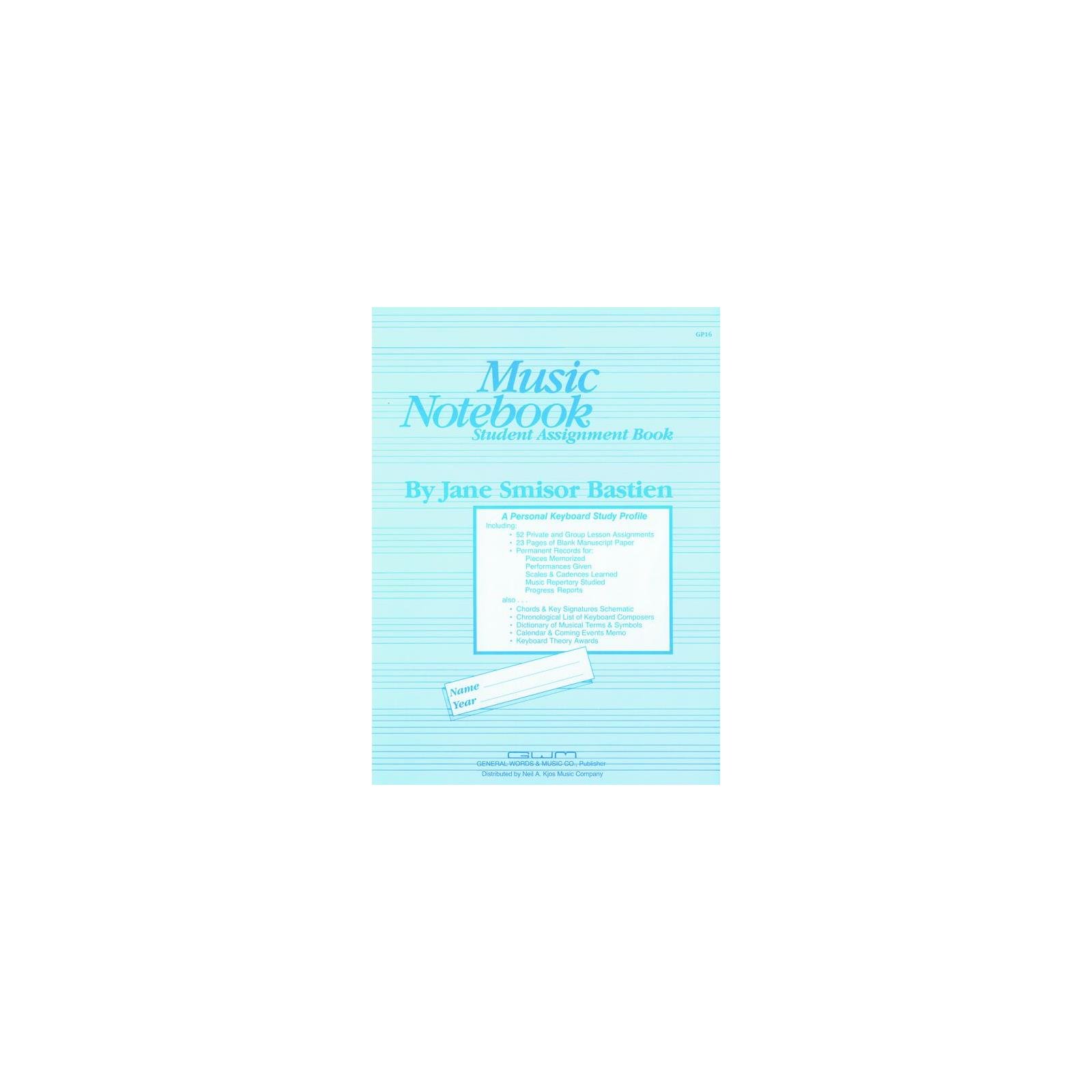 Bastien Music Notebook Student Assignment Book