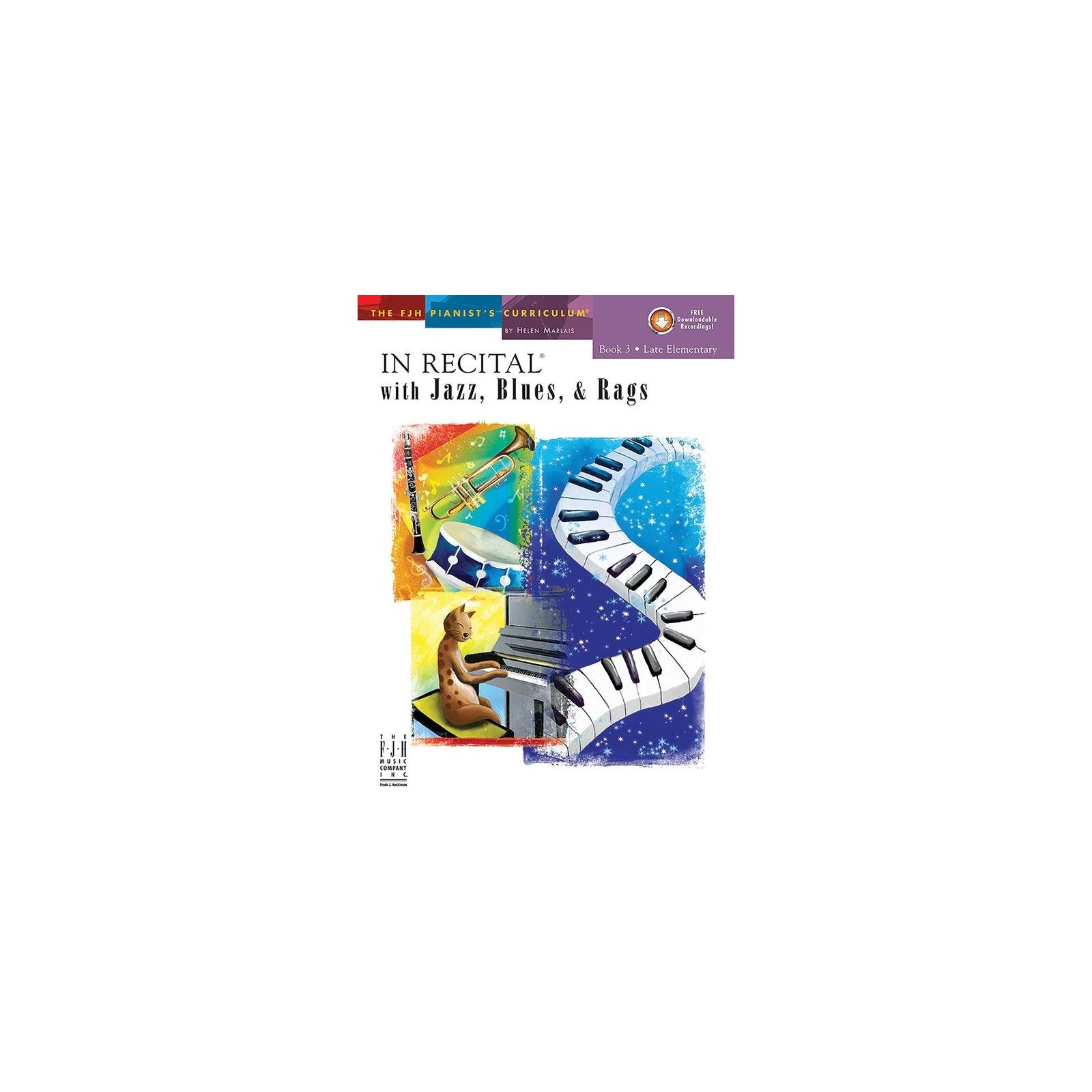 Piano In Recital with Jazz, Blues, and Rags Book 3 CD Included