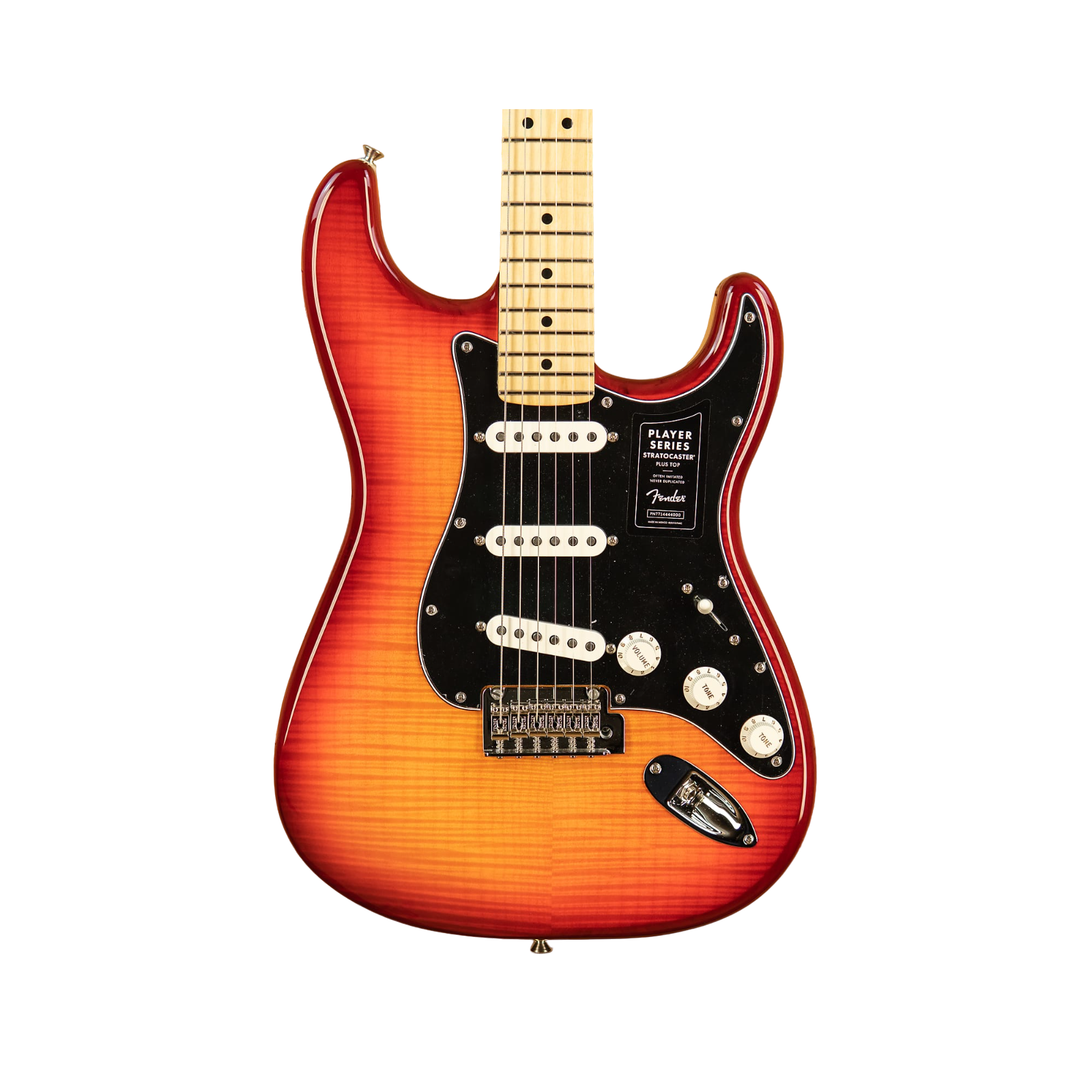 Fender Player Stratocaster Plus Top, Maple Fingerboard, Aged Cherry Burst