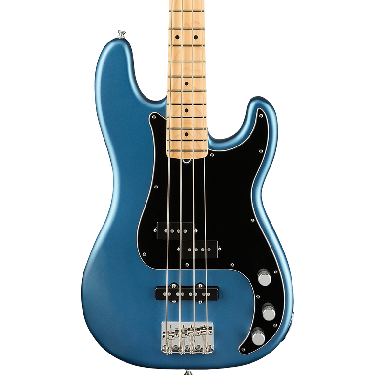 Fender American Performer Precision Bass®, Maple Fingerboard, Satin Lake Placid Blue