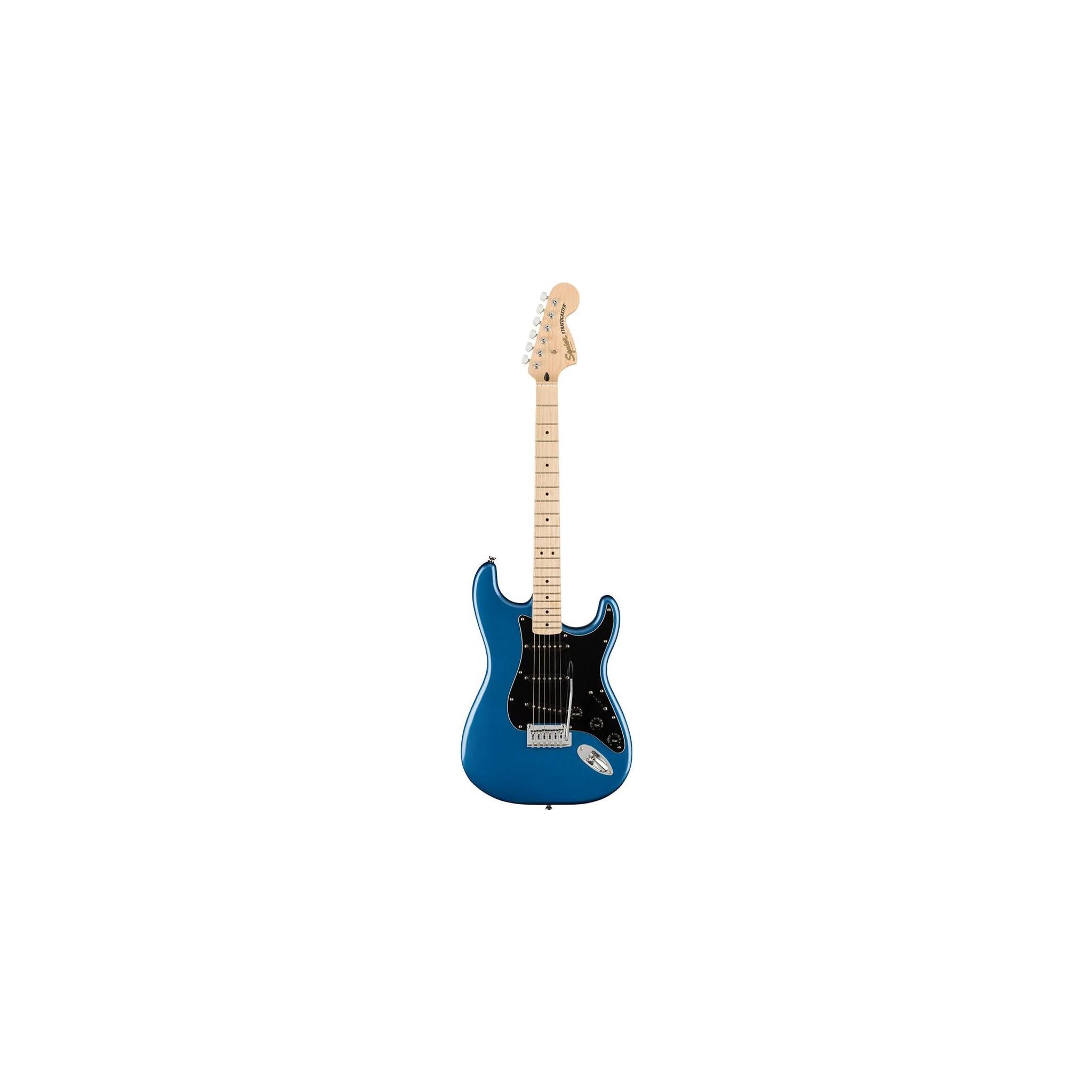 Squier Affinity Series™ Stratocaster®, Maple Fingerboard, Black Pickguard, Lake Placid Blue