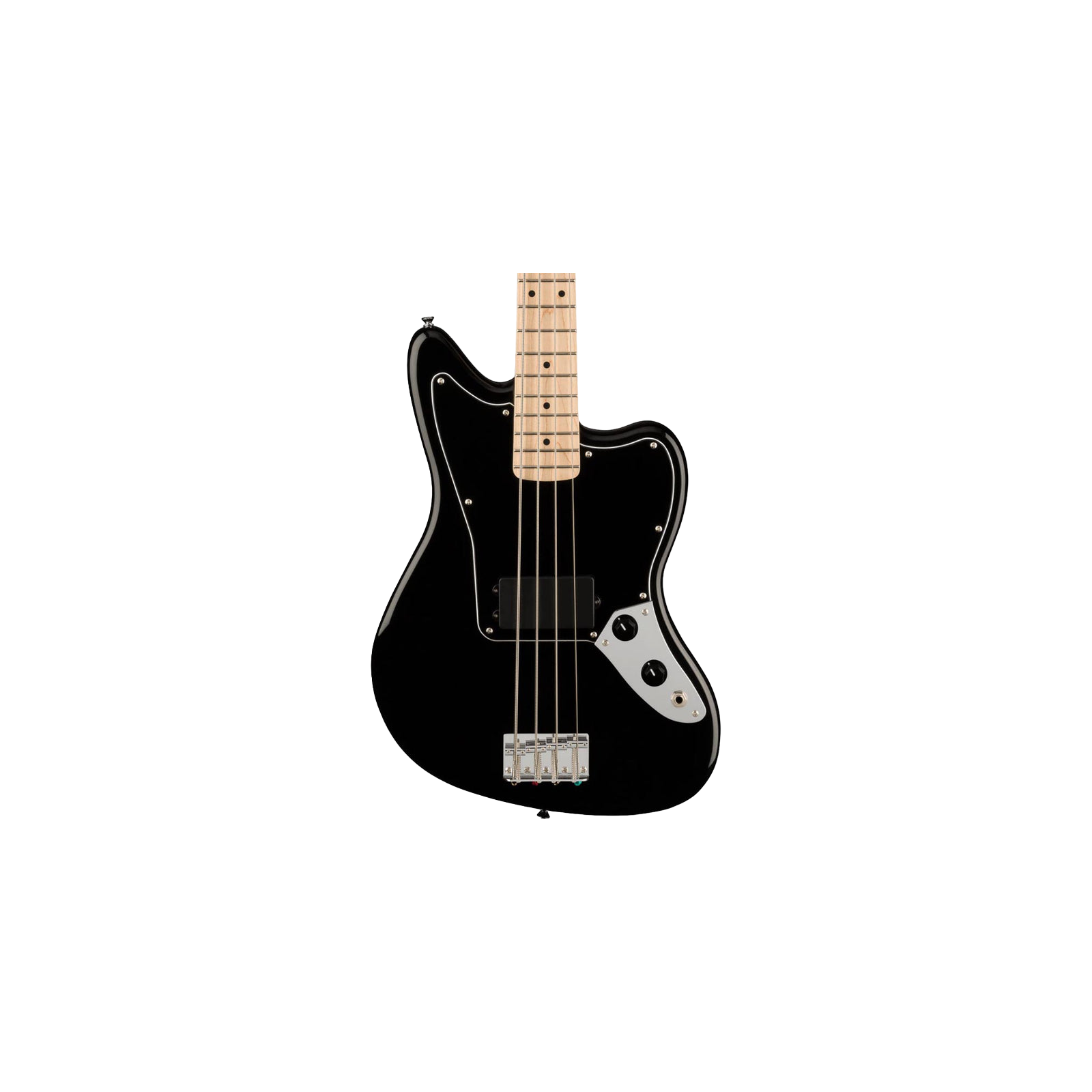 Squier Affinity Series Jaguar Bass H, Maple Fingerboard, Black Pickguard, Black