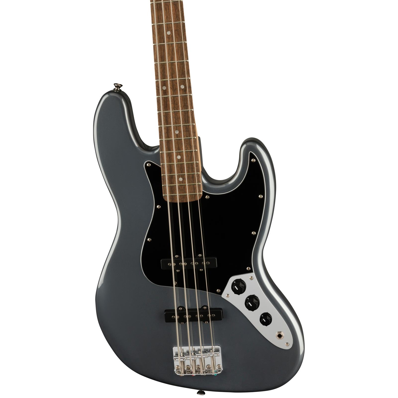Squier Affinity Series Jazz Bass, Laurel Fingerboard, Charcoal Frost Metallic