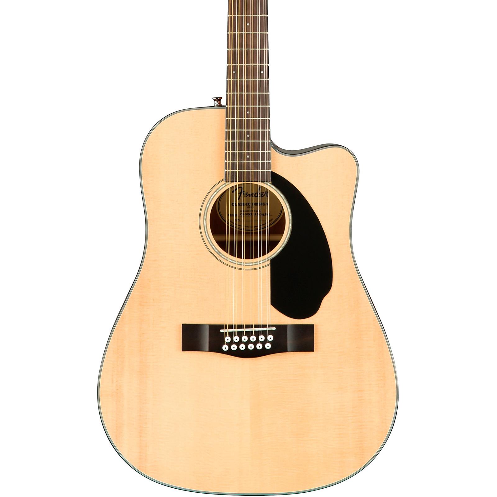 Fender CD-60SCE 12-string Dreadnought Acoustic Guitar, Natural