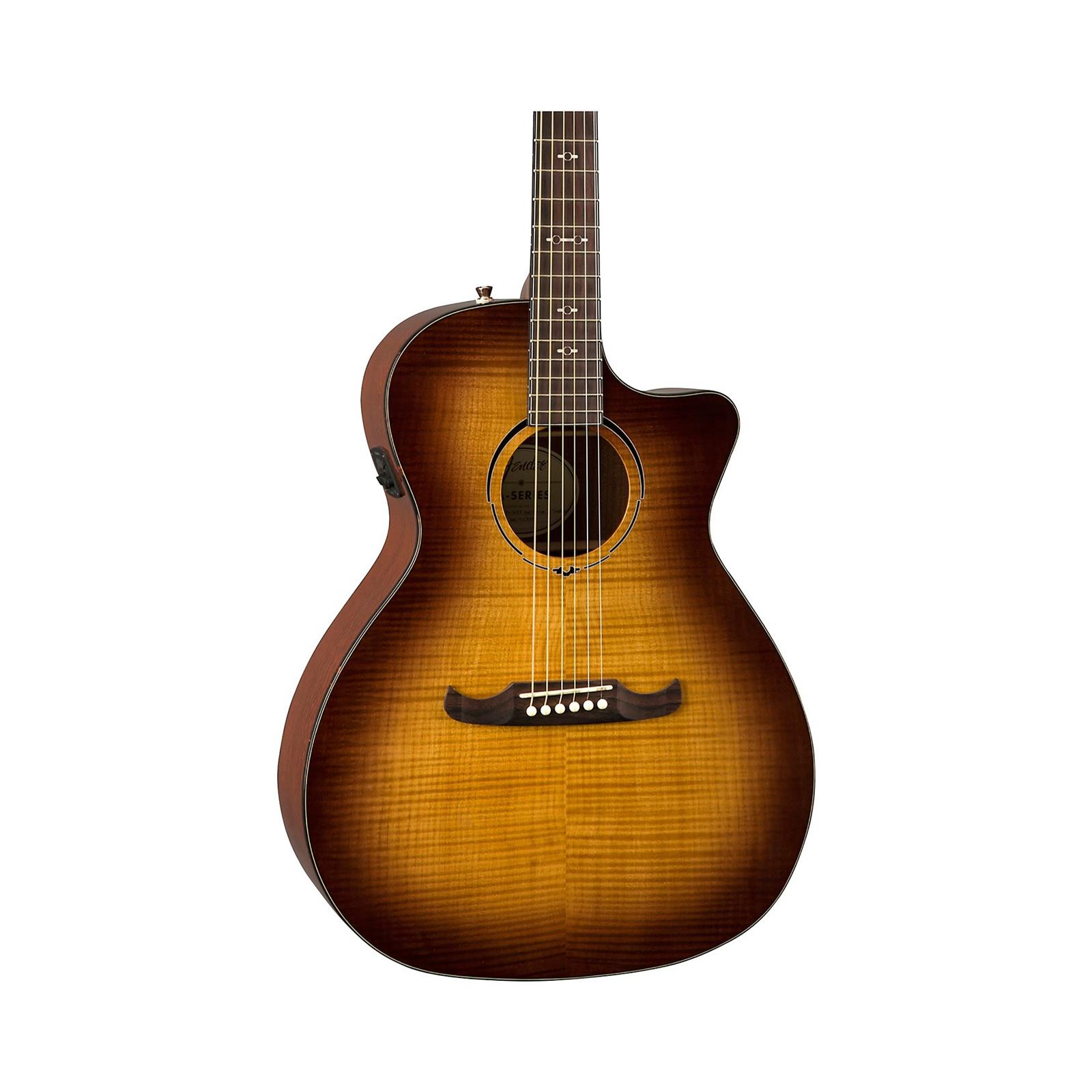 Fender FA-345CE Auditorium Acoustic-Electric Guitar 3-Tone Tea Burst