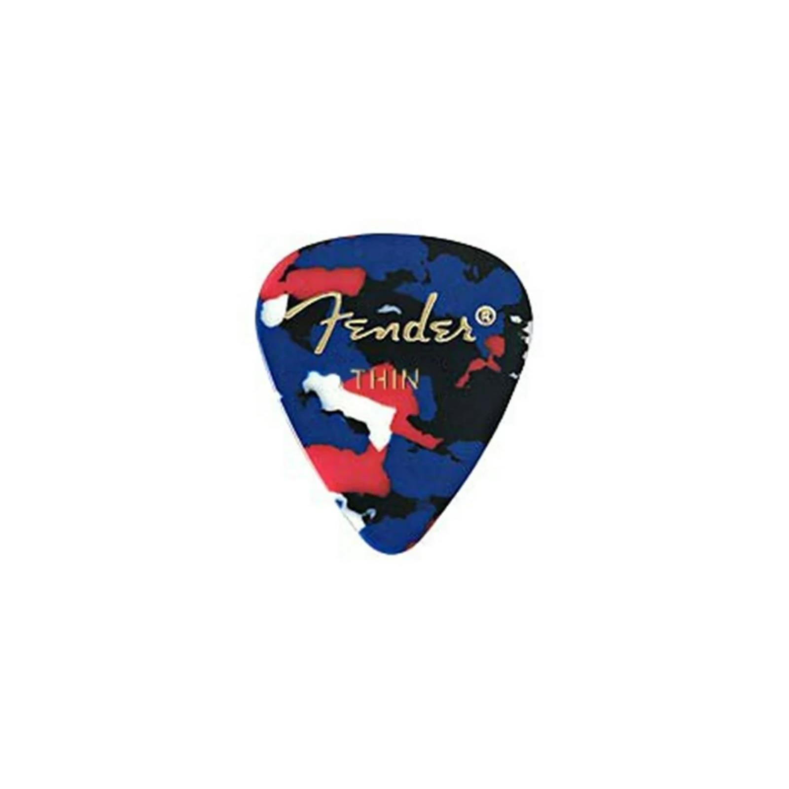 Fender Classic Celluloid, Confetti, 351 Shape, Thin, 12 Count