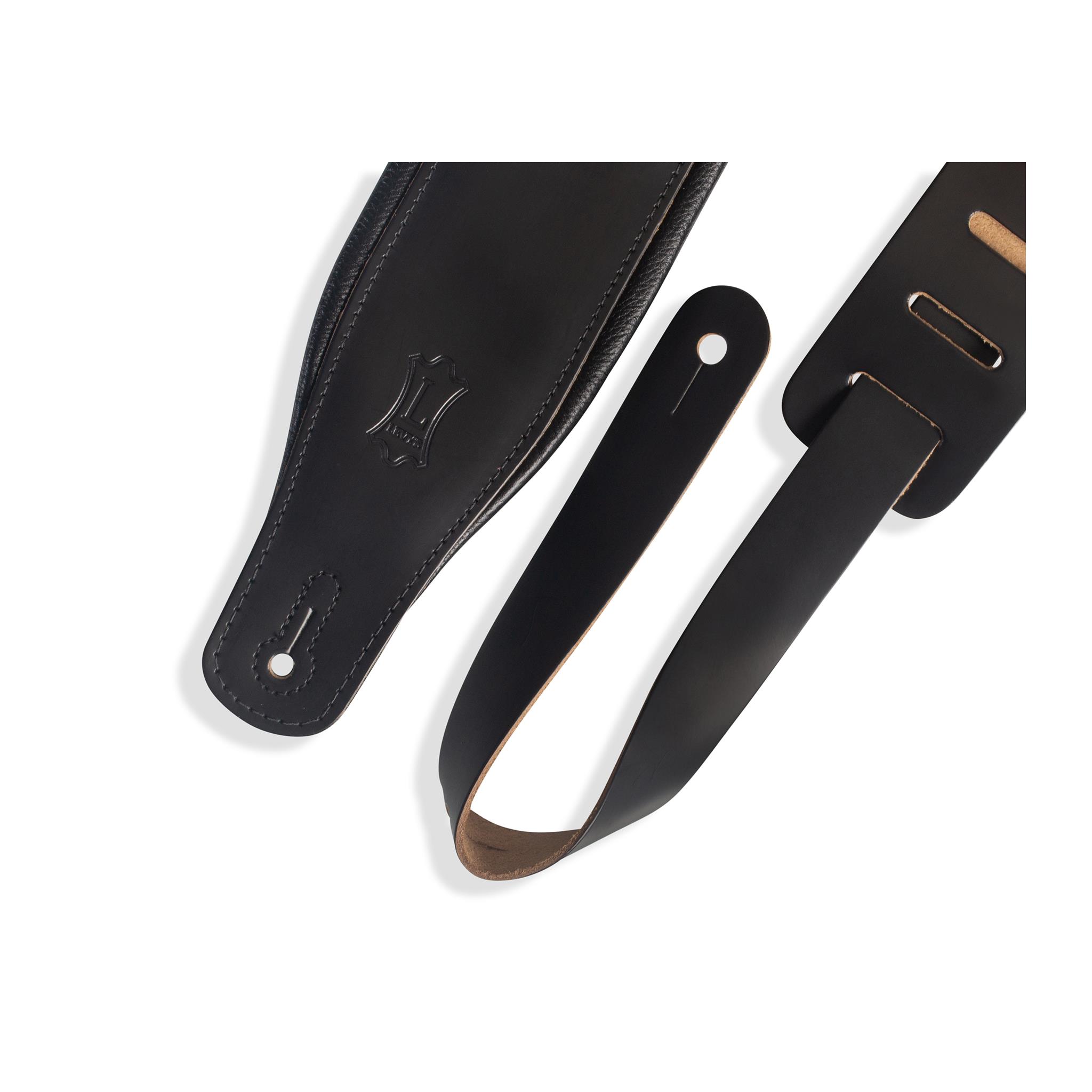 LEVY'S 3 inch Wide Top Grain Leather Guitar Straps