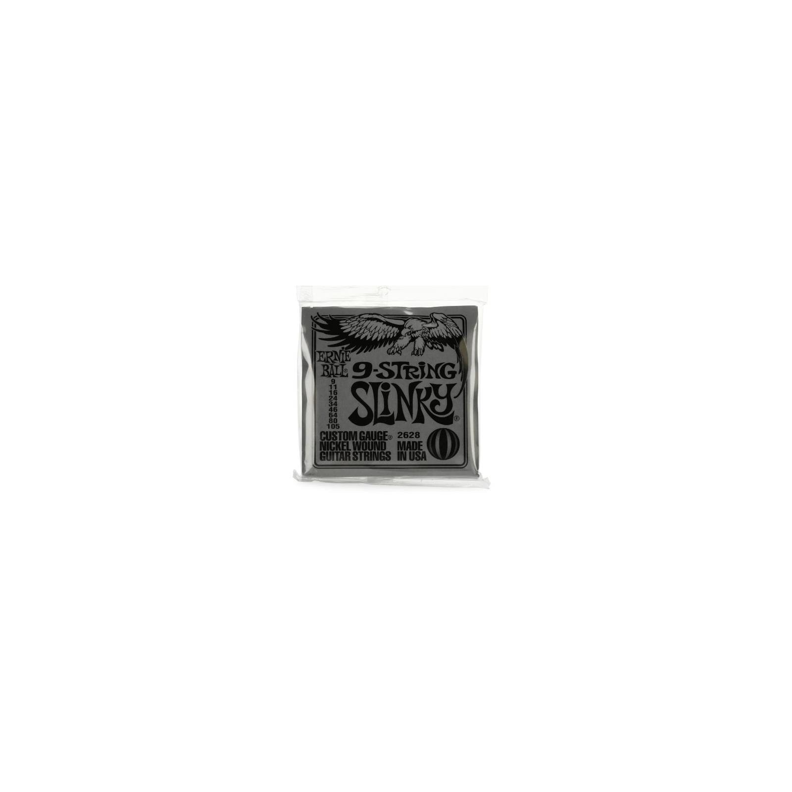 Ernie Ball Slinky 9-String Nickel Wound Electric Guitar Strings - 9-105 Gauge