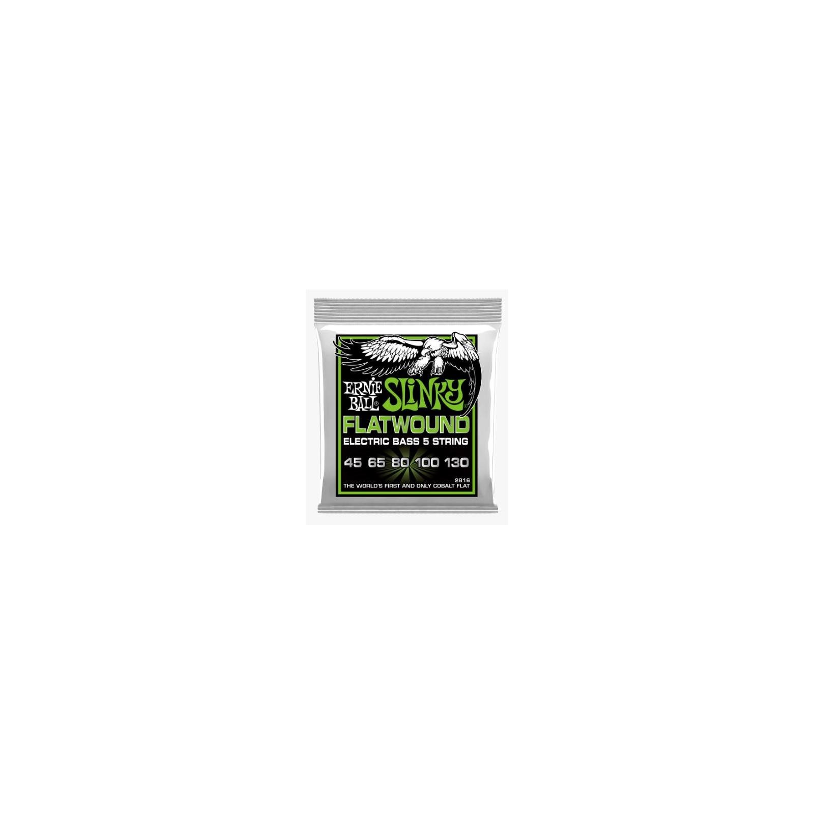 Ernie Ball Regular Slinky 5-String Flatwound Electric Bass Strings - 45-130 Gauge