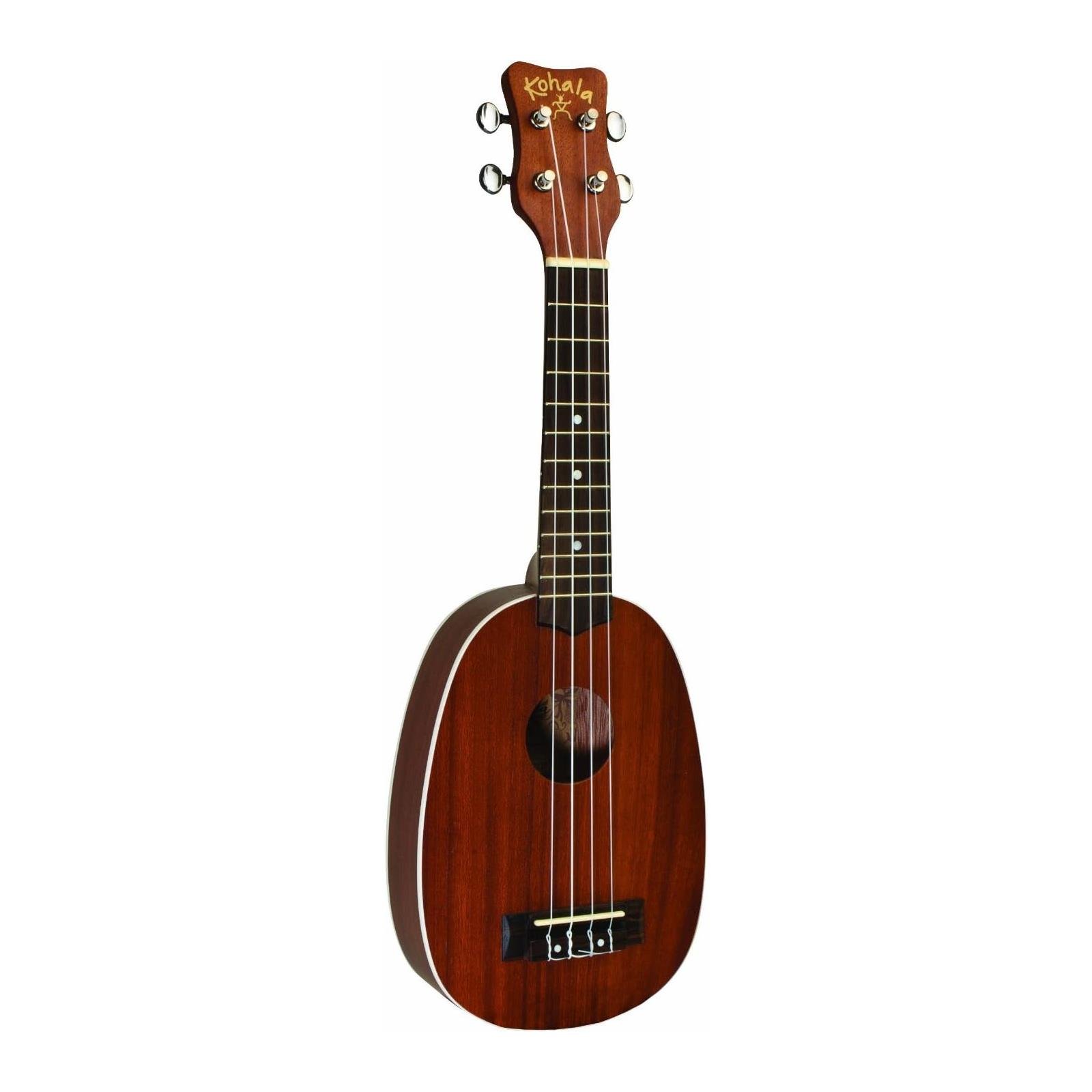 Kohala Mahogany Pineapple Soprano Ukulele, Binding, Metal Tuners