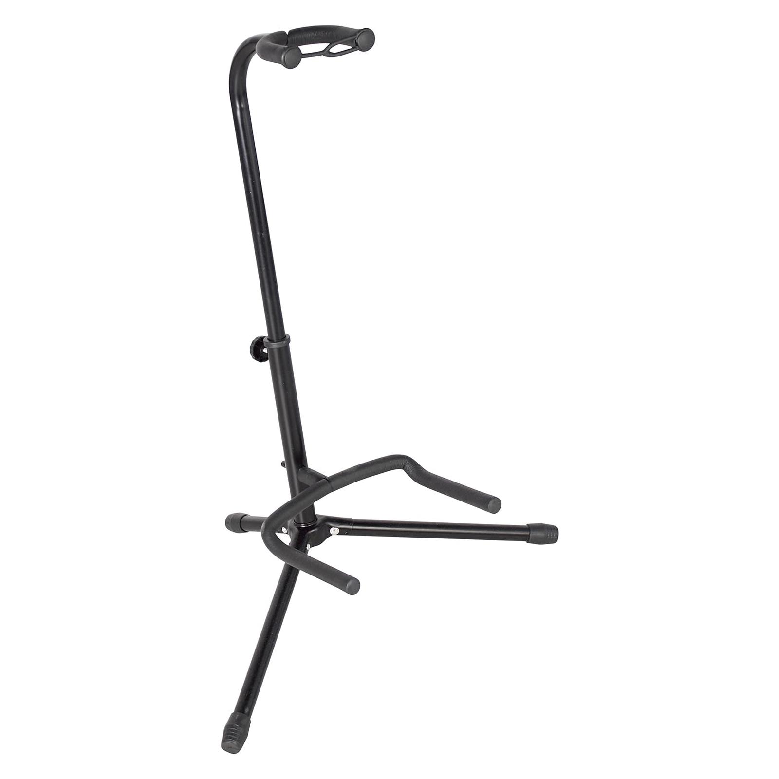 Gator Cases Rok-It Tubular Guitar Stand to Hold Electric or Acoustic Guitars. Padded Body and Neck Cradle.