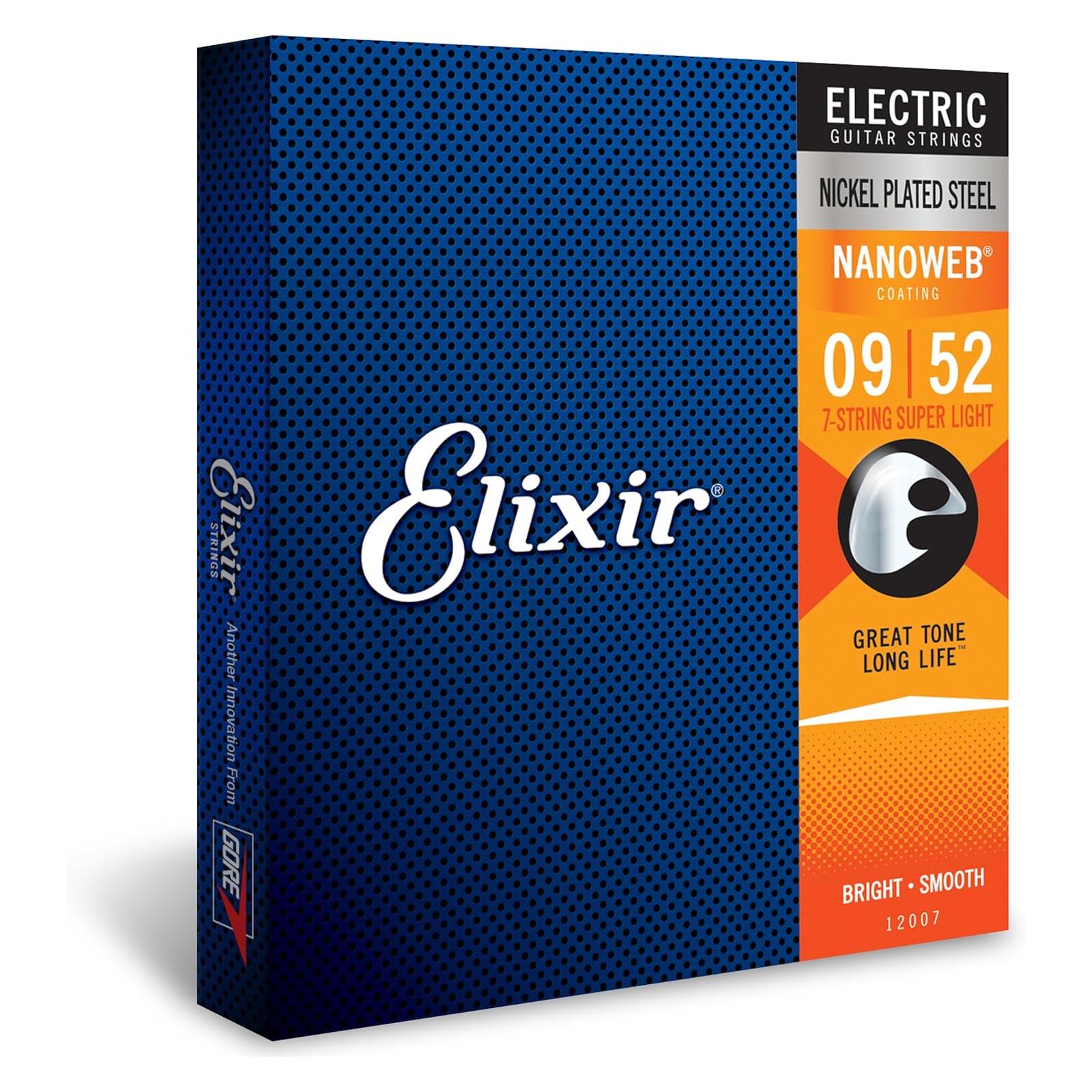 Elixir Electric Nickel Plated Steel with NANOWEB Coating