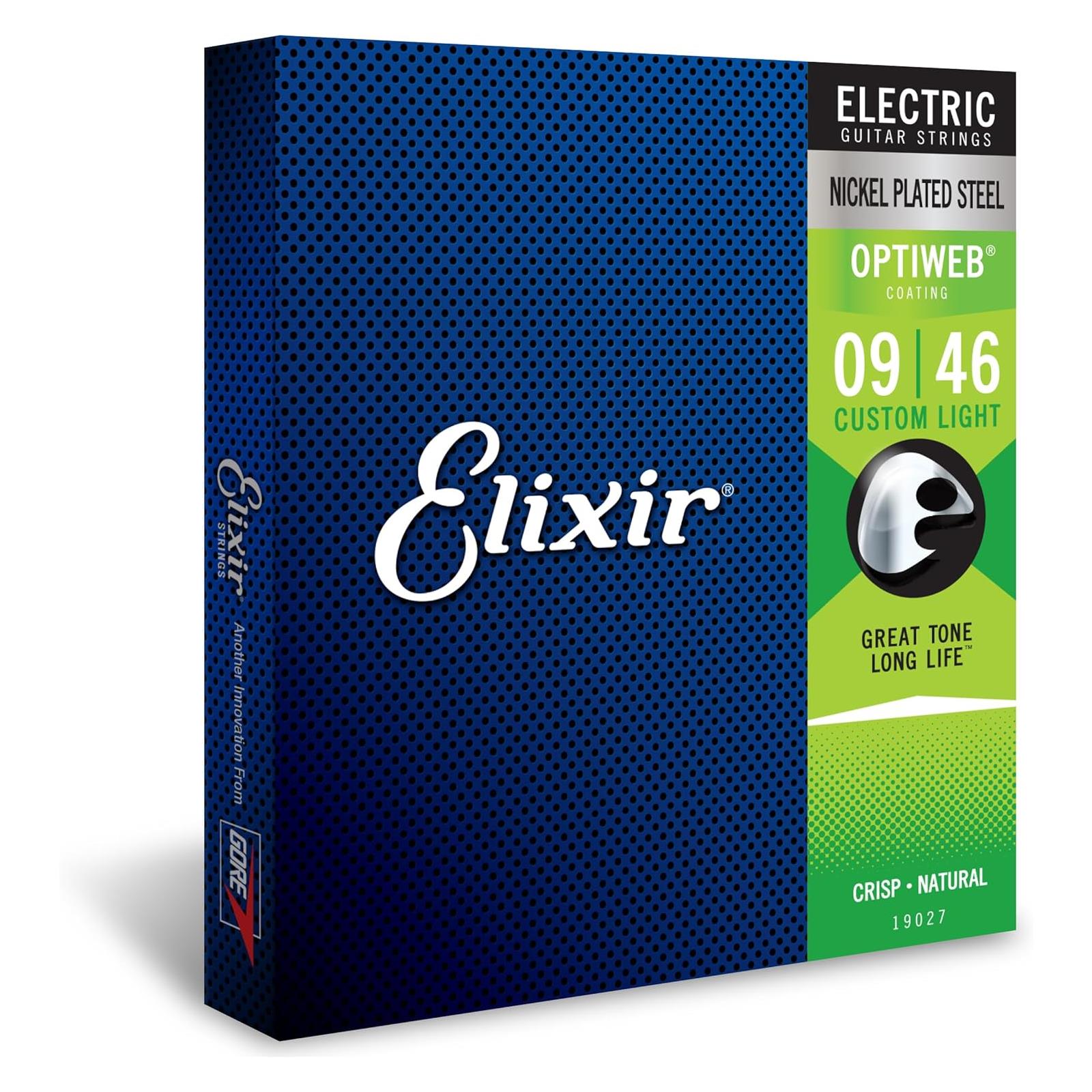 Elixir Electric Nickel Plated Steel with OPTIWEB Coating