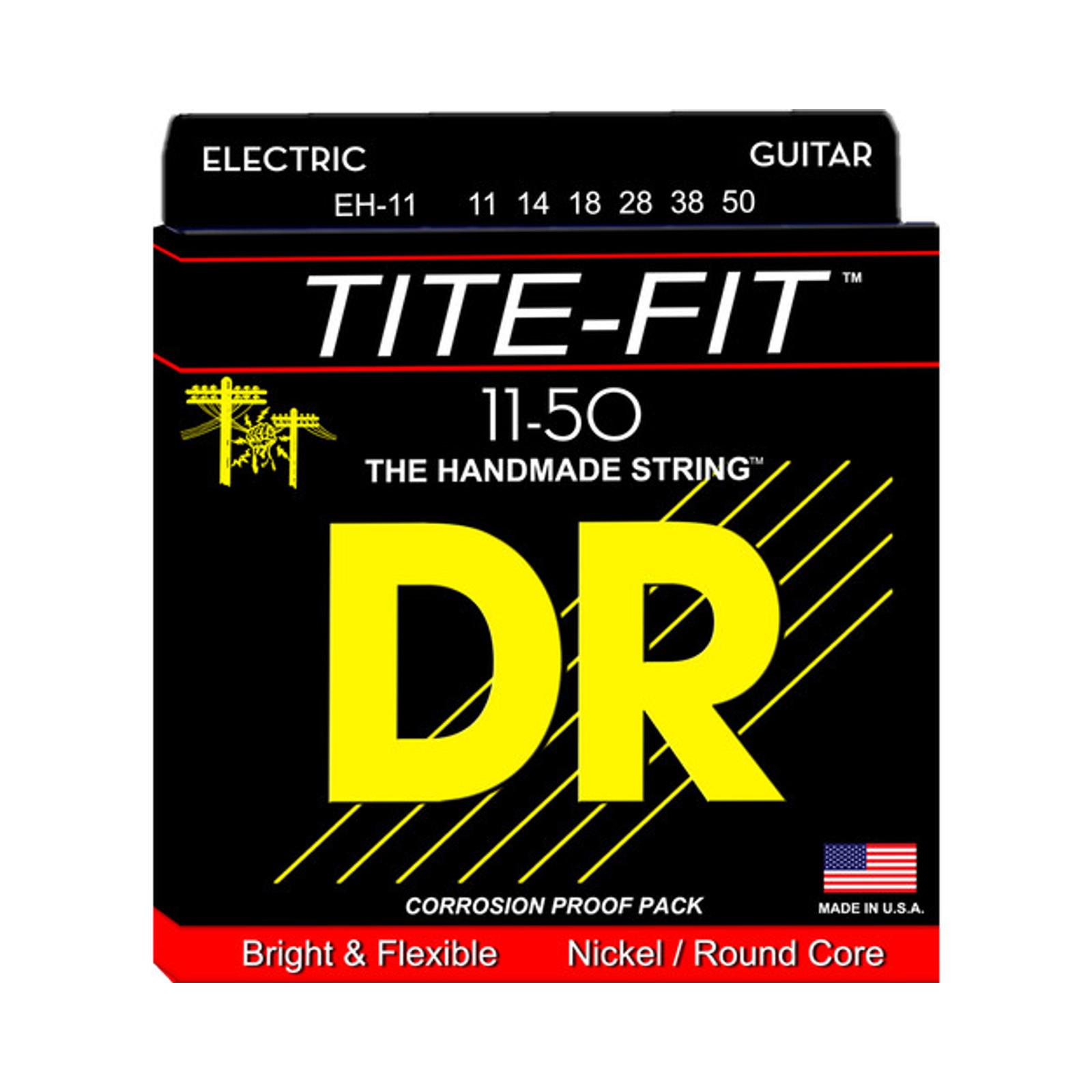 DR TITE-FIT - Nickel Plated Electric Guitar Strings Heavy 11-50