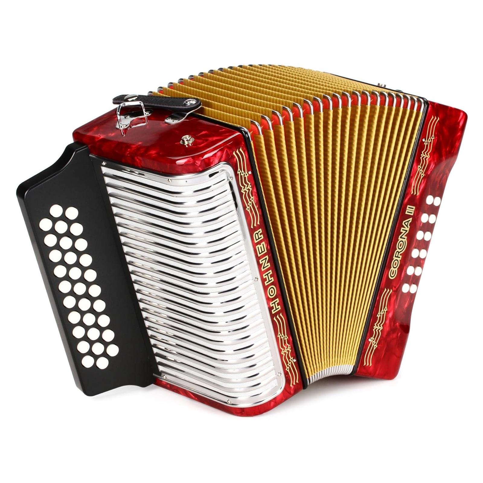 Hohner Corona II GCF, pearl red