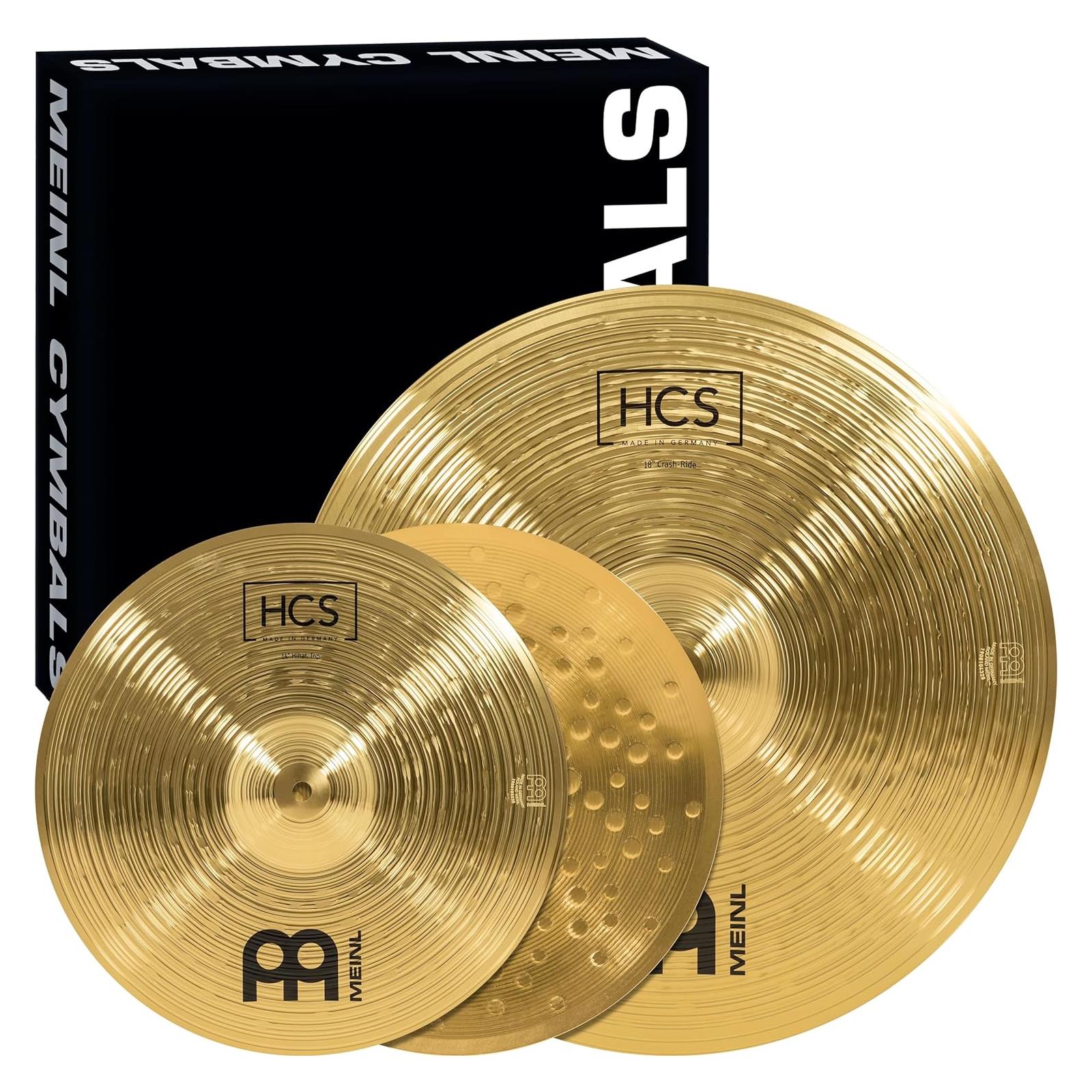 Meinl HCS1418 plus14C HCS Basic Box Set 18, 14" 2pc Cymbal Pack 14'' Crash