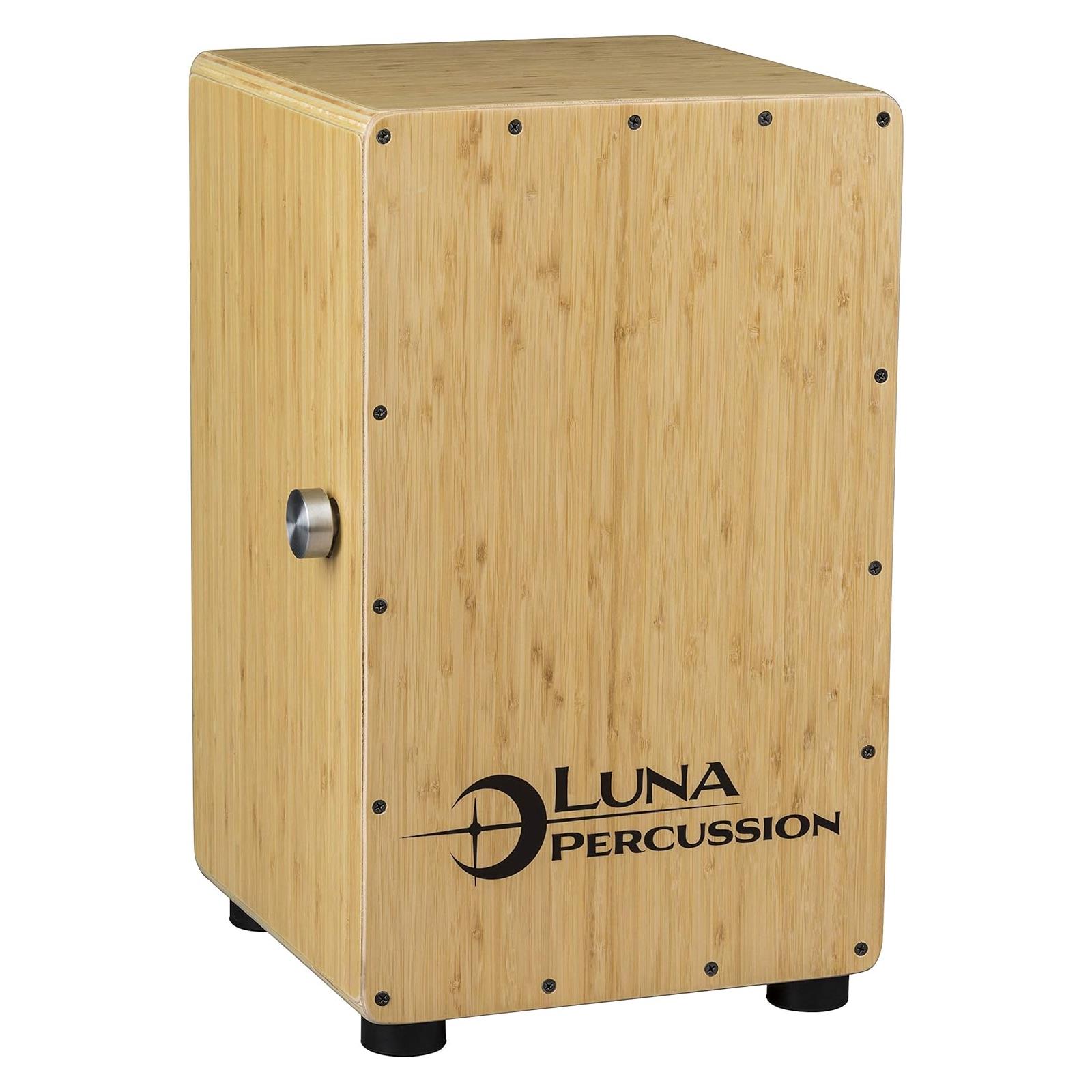 Luna 19" Cajon w/ Bag and Pad Bamboo