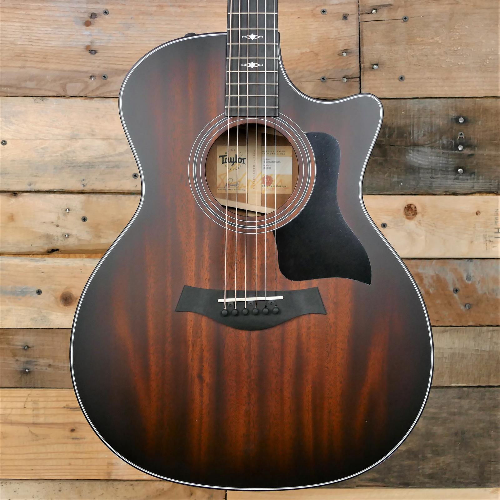 Taylor 324CE Shaded Edgeburst Blackwood Mahogany with Black Pickguard