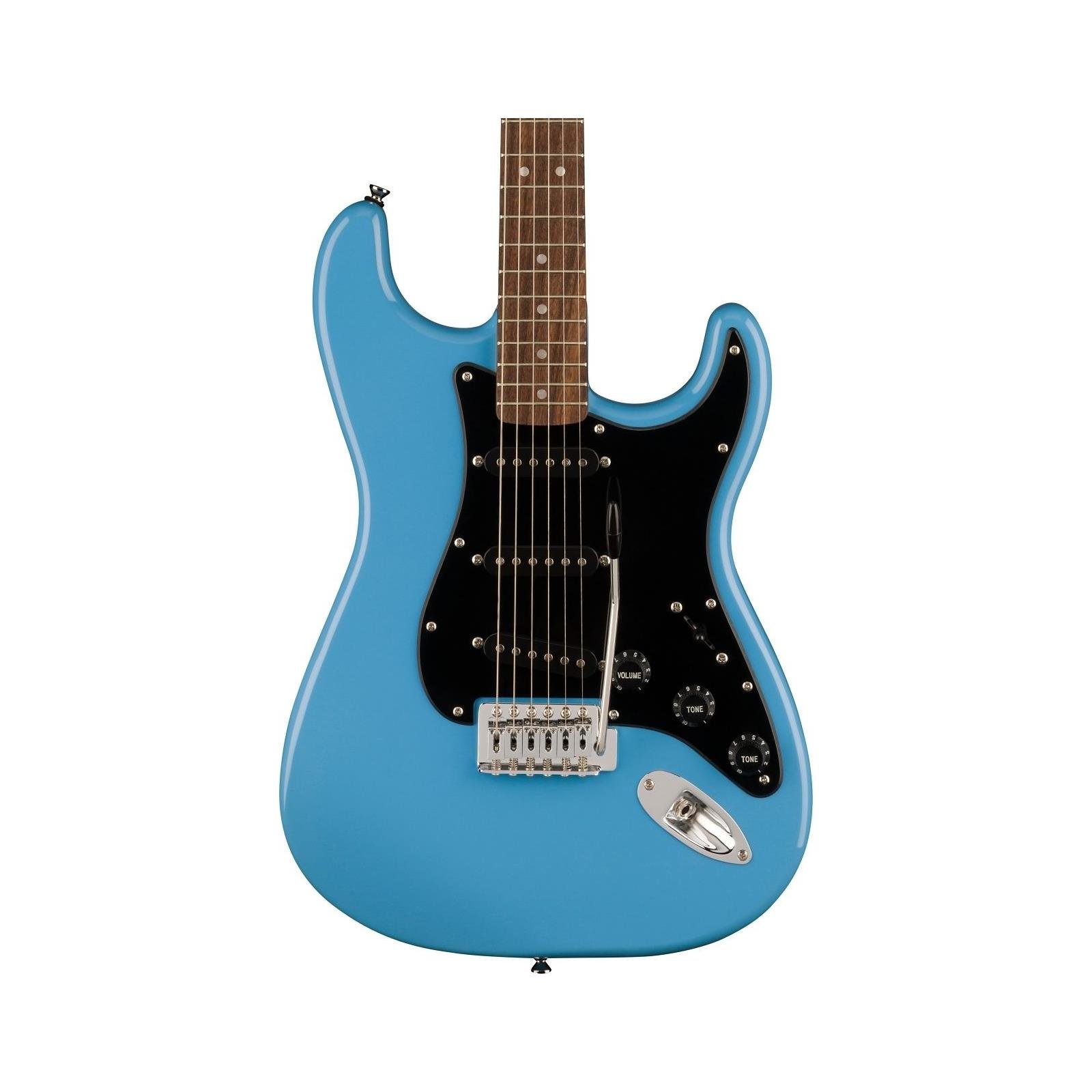 Squier Sonic Stratocaster, Laurel Fingerboard, Black Pickguard, California Blue