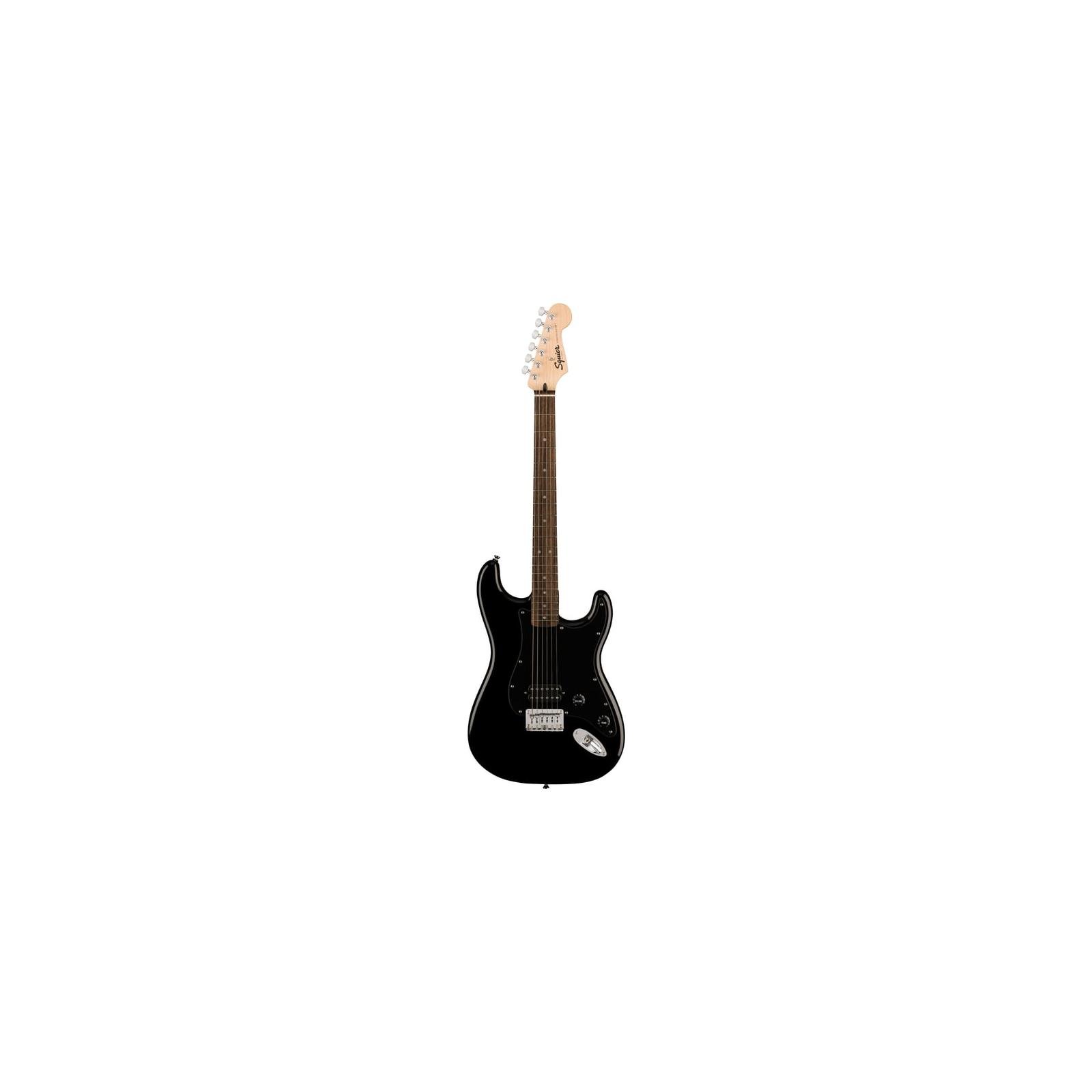 Squier Sonic Stratocaster HT H, Laurel Fingerboard, Black Pickguard, Black