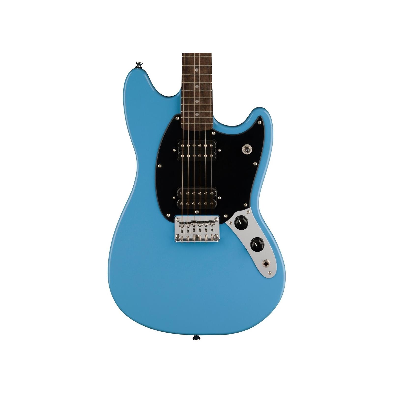 Squier Sonic™ Mustang® HH, Laurel Fingerboard, Black Pickguard, California Blue