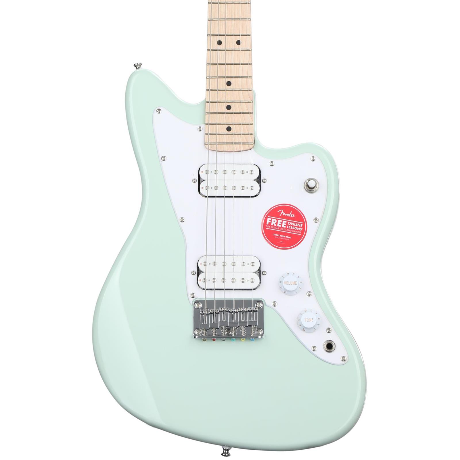 Squier Mini Jazzmaster® HH, Maple Fingerboard, Surf Green