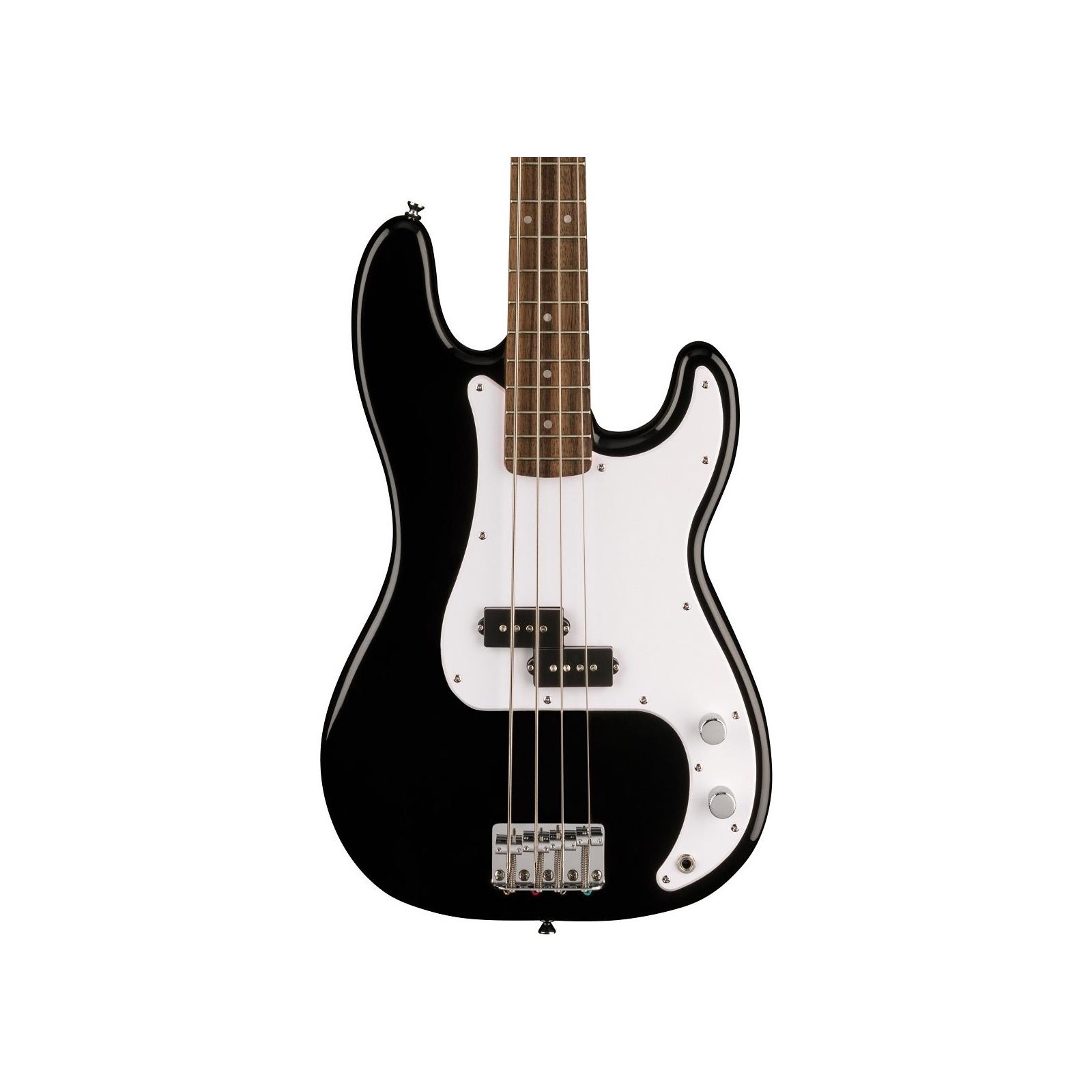 Squier Sonic Precision Bass, Laurel Fingerboard, White Pickguard, Black