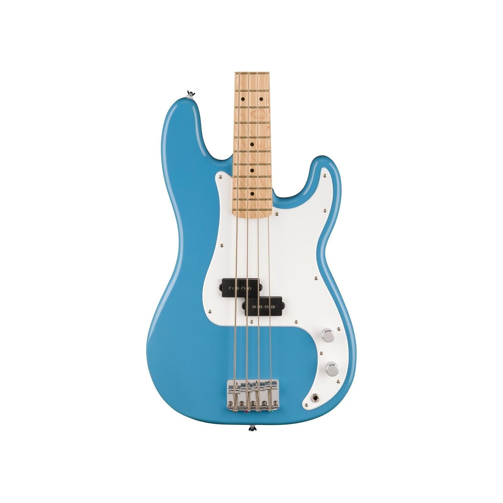 Squier Sonic Precision Bass, Maple Fingerboard, White Pickguard, California Blue