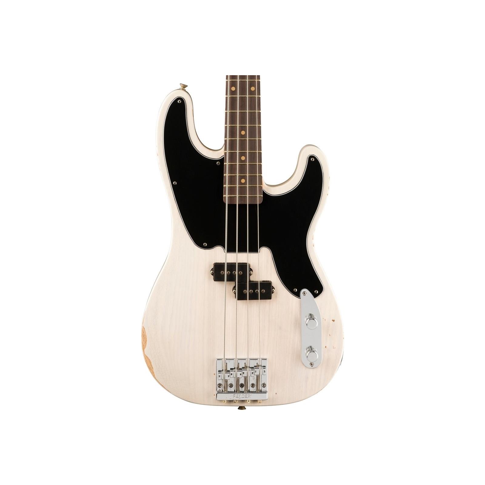 Fender Mike Dirnt Road Worn® Precision Bass®, Rosewood Fingerboard, White Blonde