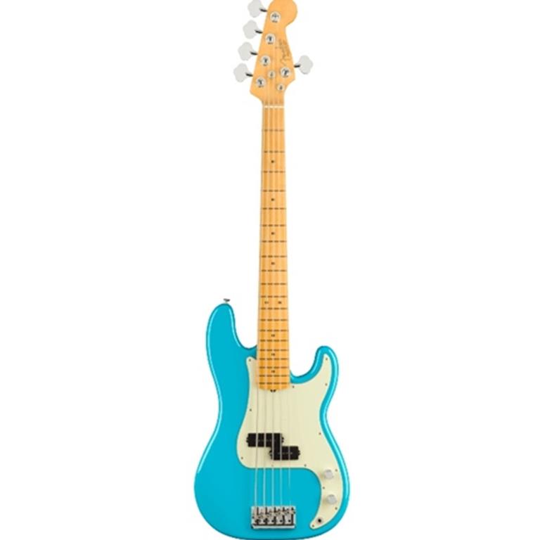Fender American Professional II Precision Bass® V, Maple Fingerboard, Miami Blue