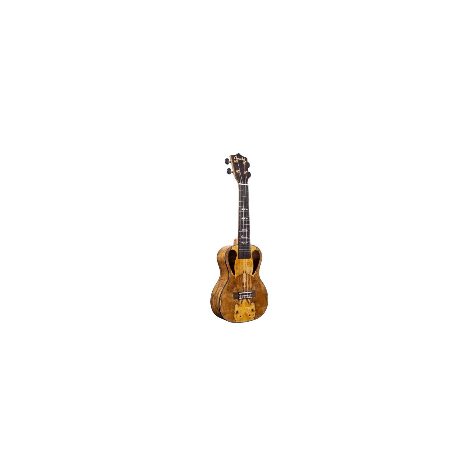 Amahi Concert African Burl Top, Back, Sides C-10, w/ Bag