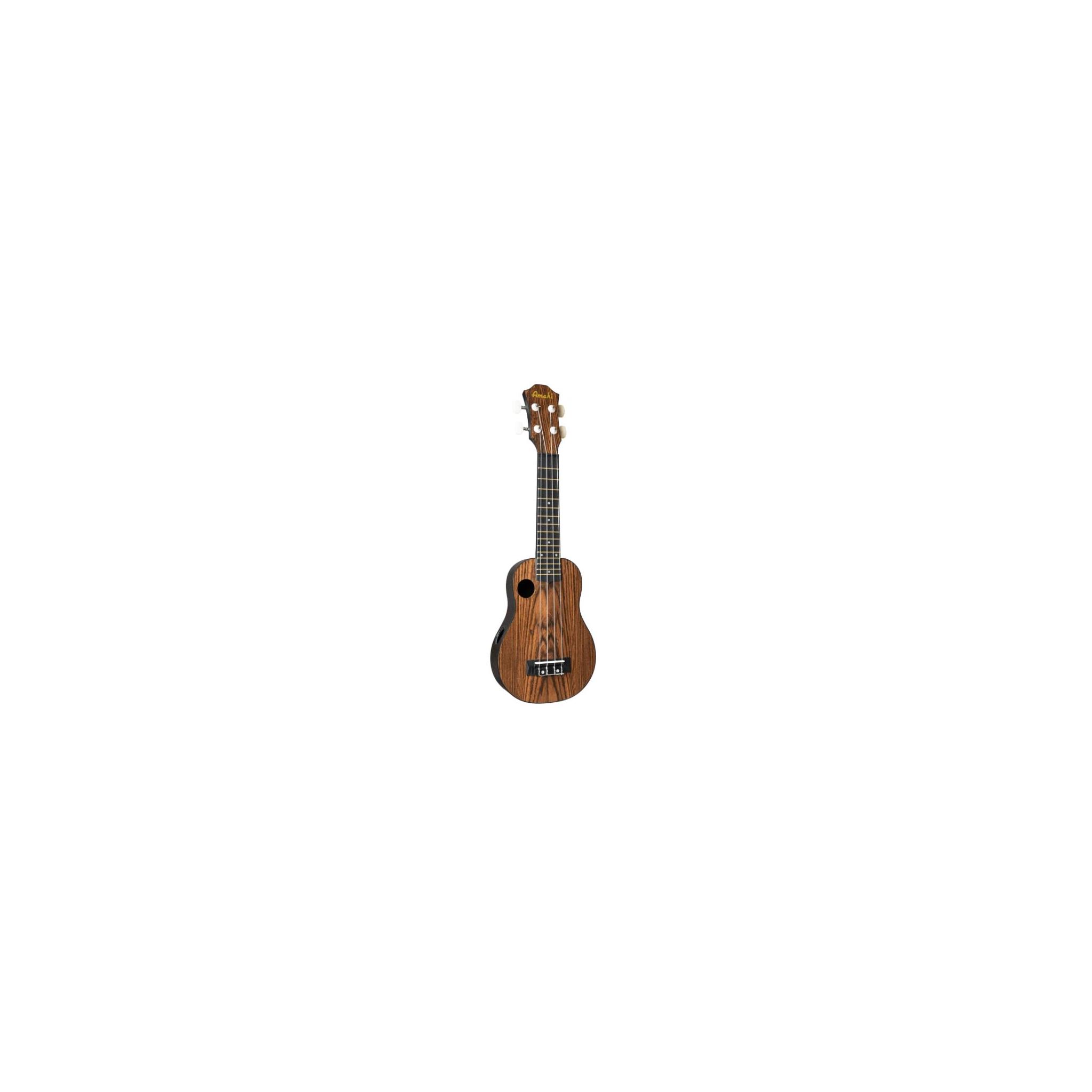 Amahi Soprano Troubador, Bocote Top, Offset Soundhole HCLF445, w/ Bag