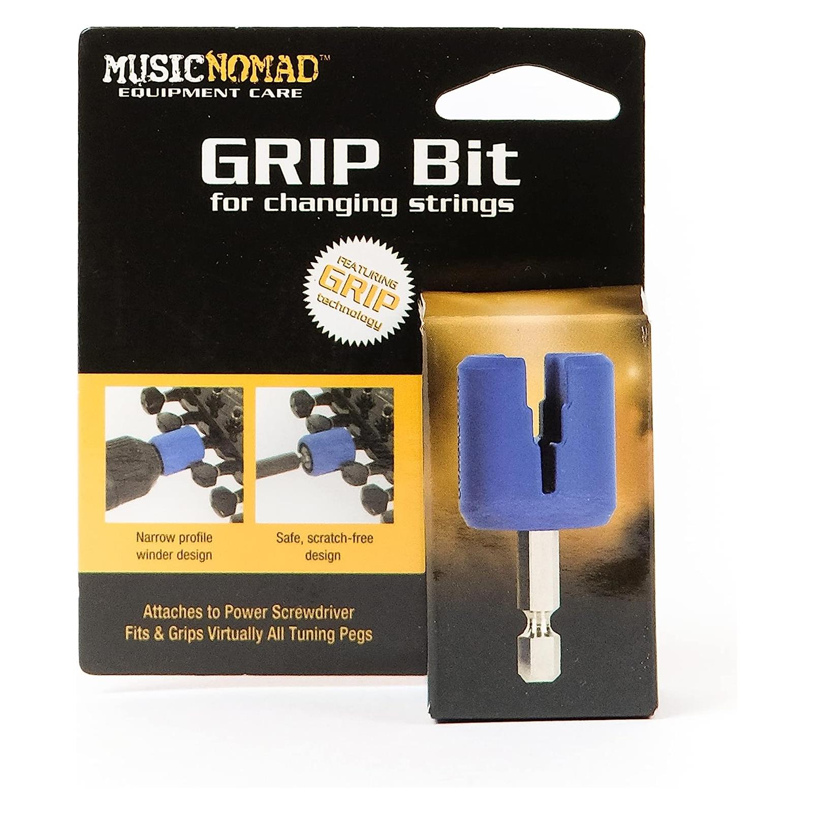 Ernie Williamson Music - Music Nomad GRIP Bit - Rubber Lined Drill Bit  Pegwinder for Cordless Screwdriver