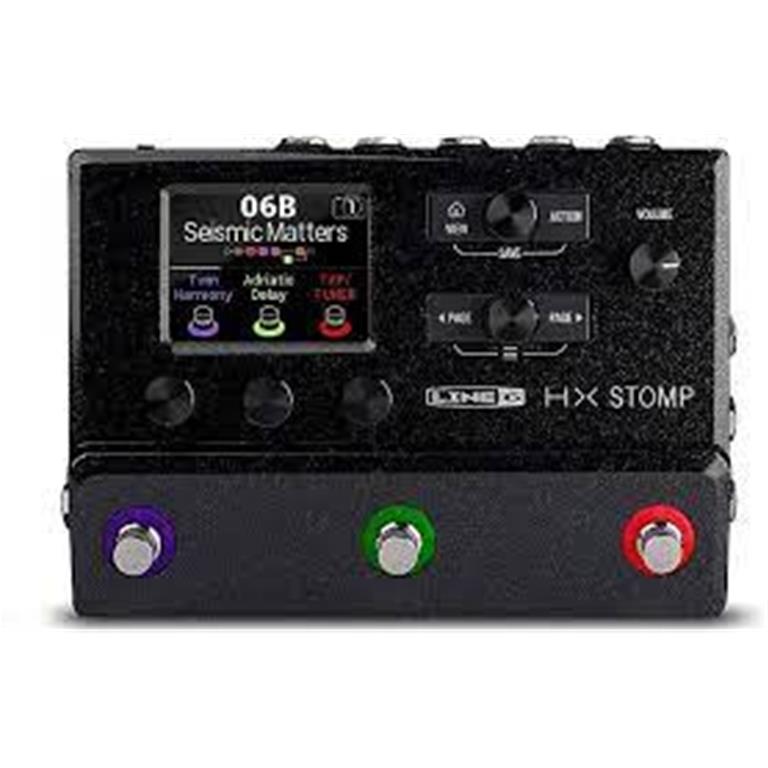 Line 6 HX Stomp Next Generation Amp and FX modeler designed for your pedalboard-Black