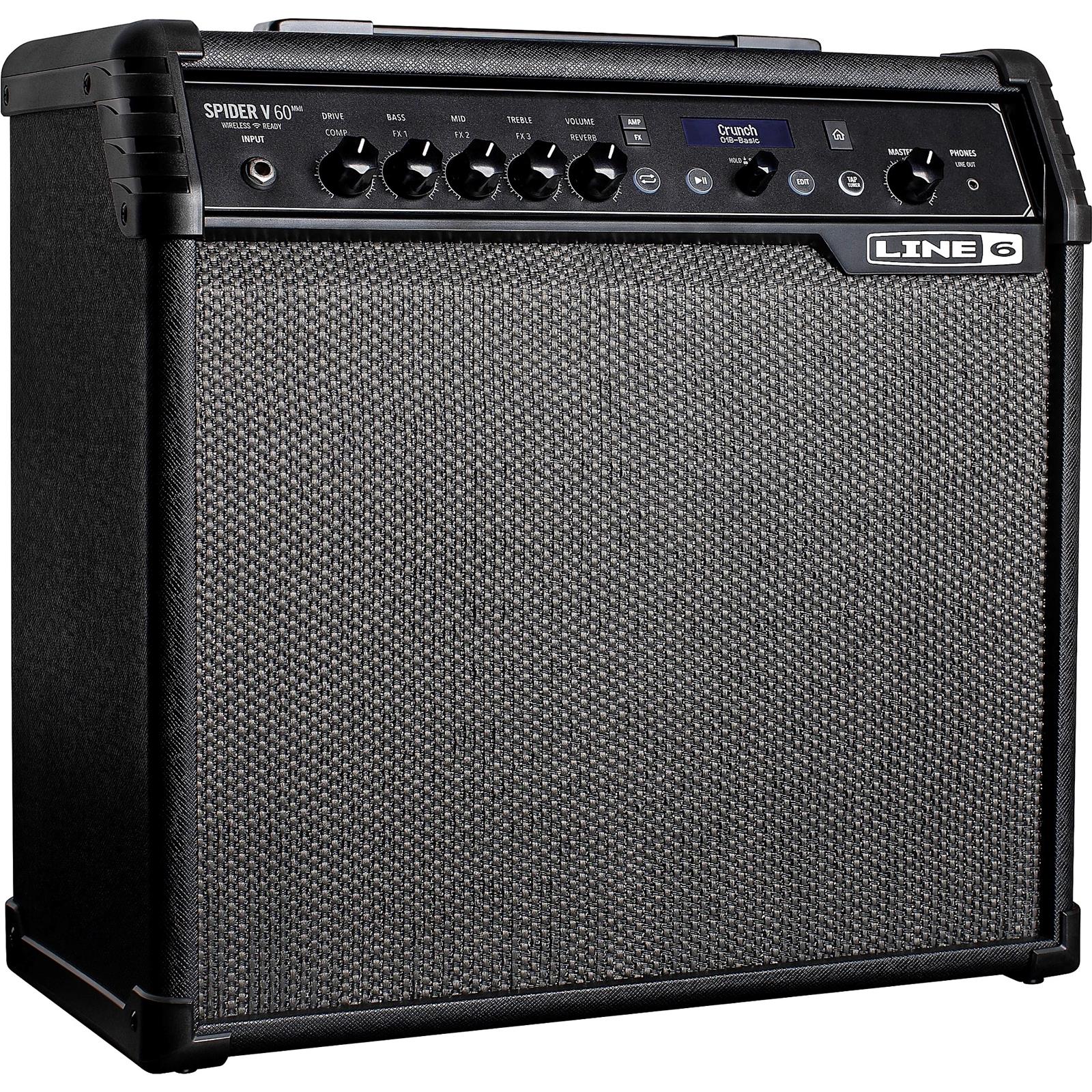 Line 6 Spider V 60 MKII 60W 1x10 Guitar Combo Amp Black